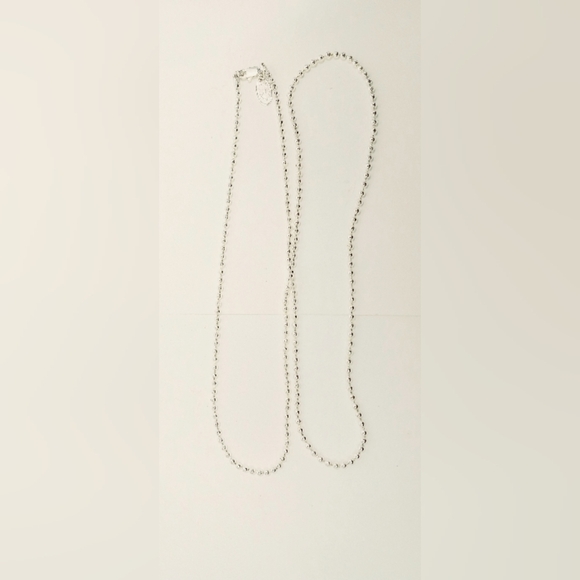 Playboy Necklace -Dog tag style Chain 28" inches Silver Plated New - Picture 3 of 5